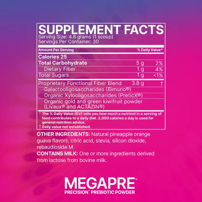 MegaPre Precision Prebiotics - Pineapple Orange Guava