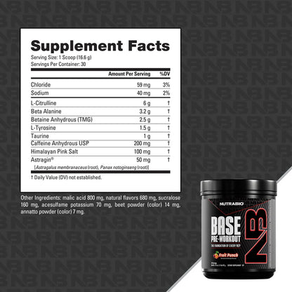 Base Pre-Workout - Fruit Punch