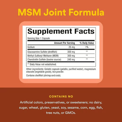 MSM Joint Formula 300mg