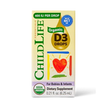 Organic Vitamin D3 Drops for Babies & Infants - Natural Berry Flavor
