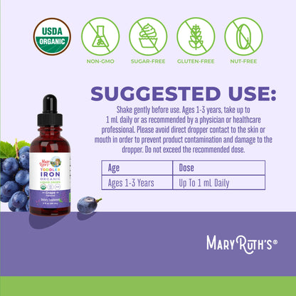 Toddler Iron Liquid Drops - Grape