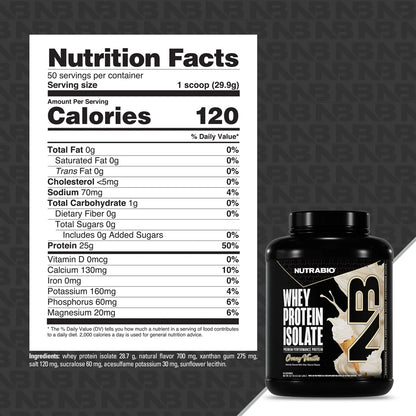 100% Whey Protein Isolate - Vanilla