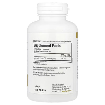 Aged Garlic Extract Extra Strength Reserve 600mg